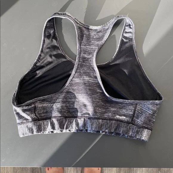 Adidas Climalite Gray Sports Bra XL Padless Athletic Sporty Street Casual - Picture 4 of 13